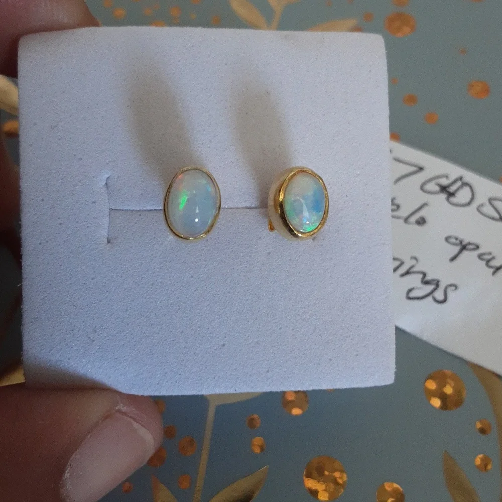 COPY - Welo opal earrings - Picture 4 of 7